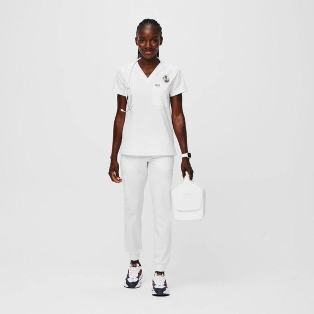 Figs Catarina top, size Small, color Optic White. NWT. Worn only to try on.